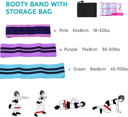 Miniatura 4 de Karlak Conjuntos de yoga para mujeres, equipo de pilates en casa, anillo mágico de pilates, bandas de botín para entrenamiento de glúteos, pelota