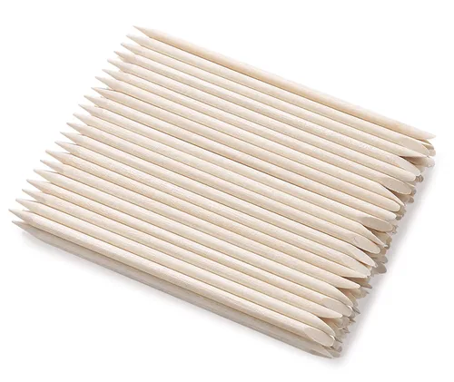 Miniatura 8 de 100 palitos de madera naranja para uñas, removedor de cutículas de doble cara, herramienta de manicura y pedicura para manicura y pedicura