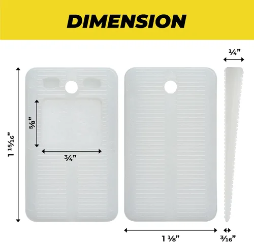 Miniatura 4 de Qualihome Cuñas de plástico de nailon para nivelar – Cuñas de plástico transparente para muebles del hogar, inodoro, cama, cuñas de mesa