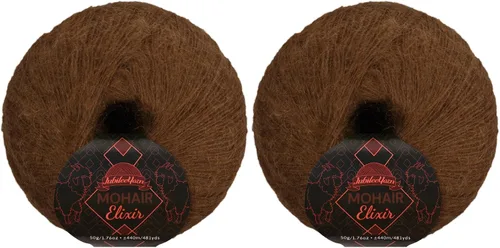 Miniatura 115 de JubileeYarn Mohair Elixir Yarn - 50g/Skein Baby Wool Blend - Cosmopolitan - 1 Skein