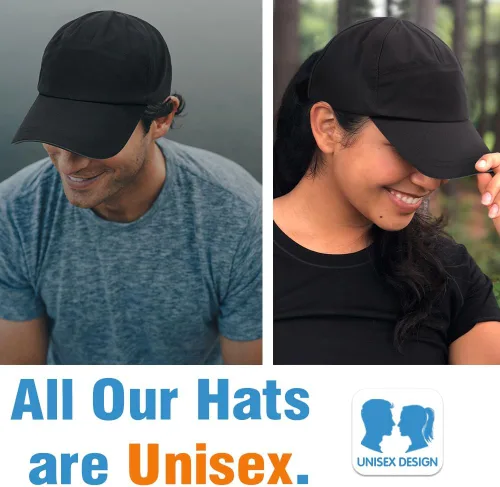 Miniatura 40 de Gorra de béisbol impermeable para hombre, sombrero de lluvia plegable para correr al aire libre, sombrero de pesca solar