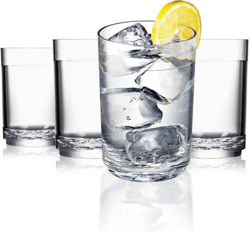 Miniatura 14 de Drinique ELT-TA-BLU-4 Elite - Vasos altos irrompibles de Tritan Highball, 14 onzas (juego de 4), color azul