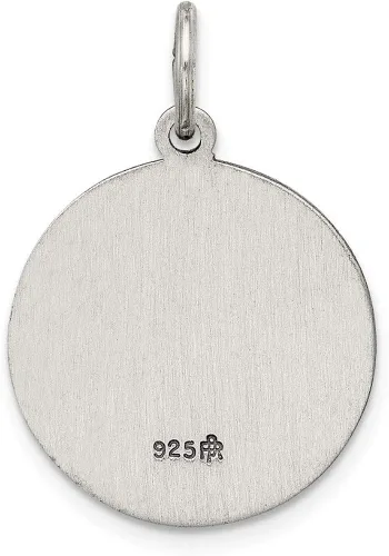 Miniatura 4 de Medalla de plata de ley envejecida QC5477 de la Santa Trinidad 1024in 0709in