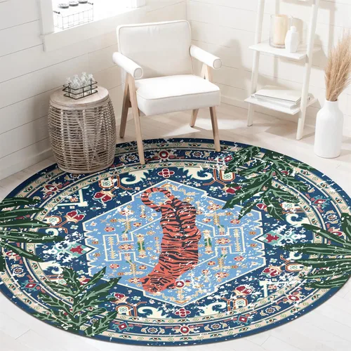 Miniatura 15 de Alfombras hippie, alfombras de 2 x 3 de lana sintética tropical rosa boho para baño, cocina, entrada interior pequeña. Alfombra moderna vintage