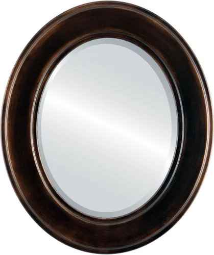 Miniatura 7 de ovalandroundmirrors. com Oval Espejo biselado en un estilo Montreal champaña Oro marco