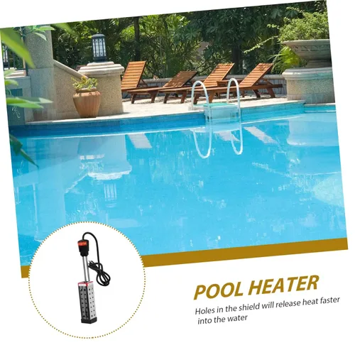 Miniatura 9 de Calentador de agua de inmersión eléctrico de 1500 W para piscinas, tubo de calefacción de piscina eficiente con enchufe, suministros ideales
