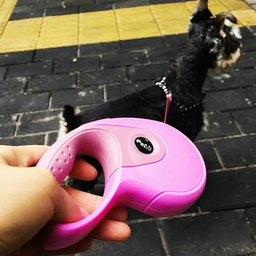 Miniatura 6 de Correa retráctil para perro, correa de paseo para perros de 9.8 pies para perros pequeños y medianos de hasta 45 libras, freno con una sola mano