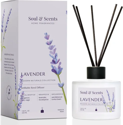 Miniatura 11 de Soul & Scents Juego de difusor de varillas – Blossom Aceite perfumado recargable de 7.43 onzas con 6 varillas de fibra Fragancia y ambientador