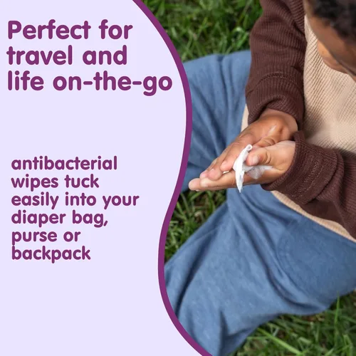 Miniatura 10 de Boogie Toallitas antibacterianas para manos, 30 unidades, hipoalergénicas y sin alcohol, envueltas individualmente, esencial para viaje y bolsa