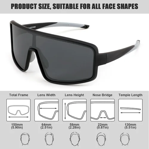 Miniatura 4 de Karsaer Vision - Gafas de sol deportivas para hombres y mujeres, gafas de sol de béisbol para jóvenes, niños, adolescentes y niñas Naranja
