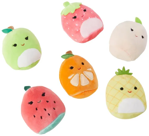 Miniatura 3 de Squishville por Squishmallow SQM0068 seis peluches misteriosos, 2 mini Squishmallows irresistiblemente suaves y coloridos; mini Durazno, Piña