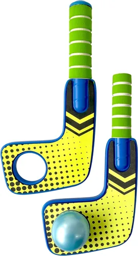 Miniatura 2 de COMANSI - El juego Aqua Water incluye 1 pelota inflable + 2 paletas de hockey infladoras con aguja. Fácil y seguro de usar en exteriores e interiores