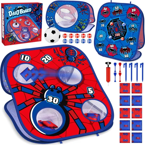 Miniatura 9 de Juego de lanzamiento de bolsas de frijoles de animales, juego de lanzamiento al aire libre, suministros de fiesta familiar para niños, regalo