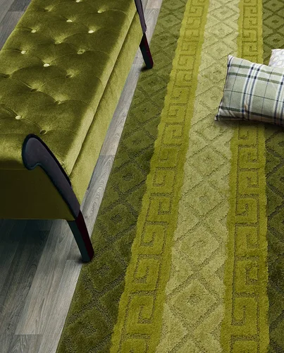 Alfombra antideslizante verde de 11 pies para pasillo y cocina, 2'2" X 11' alfombra lavable - con respaldo de goma, alfombra de tamaño personalizado