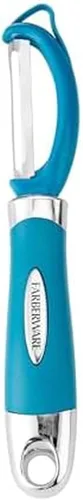 Farberware Euro Peeler, un esencial de cocina para pelar rápida y fácilmente productos, chocolate, quesos y más, cuenta con agujero para colgar para