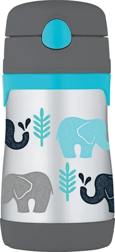 Miniatura 17 de Thermos Bebé 10 oz. Botella de acero inoxidable con popote emergente, coches