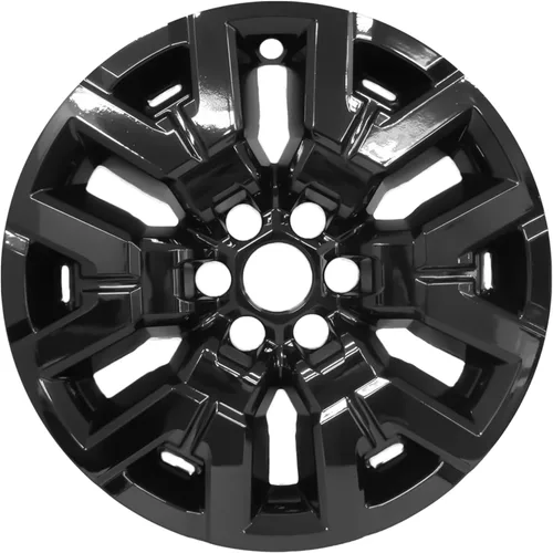 Miniatura 3 de PACRIM Fundas de rueda negras brillantes de 17 pulgadas compatibles con Nissan Frontier SV (2022-2024) Tapacubos de plástico ABS duradero Se