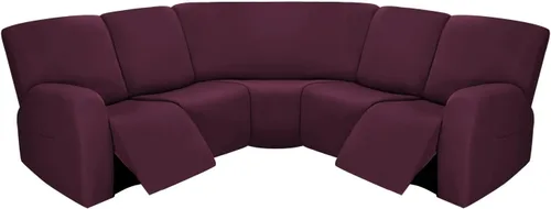 Miniatura 22 de PureFit - Funda para consola reclinable para fundas de sofá reclinable, fundas deslizantes súper elásticas para la parte media del sofá reclinable