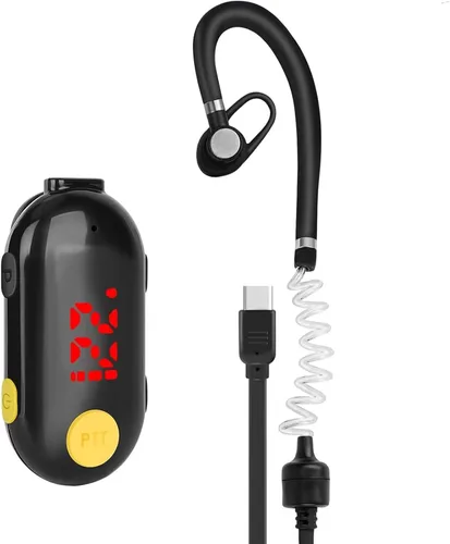 Miniatura 9 de T-M9 Walkie Talkies Super Mini con Auriculares, Transceptor FM Portátil Pequeño, Mini Radios de Dos Vías para Seguridad, Restaurante, Lugar