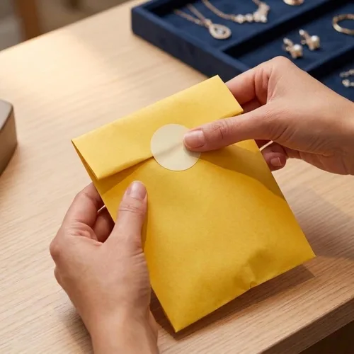 Miniatura 6 de Quotidian Bolsas planas de papel a prueba de grasa de color amarillo limón de 6 3/4 x 8 pulgadas (6.7 x 8.0 in) paquete de 100 unidades – regalos
