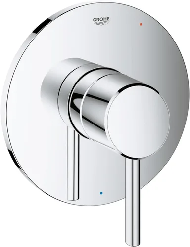GROHE 14468000 Concetto Kit de embellecedor de válvula de ducha con cartucho de equilibrio de presión, cromo Starlight Estrella Cromo Claro