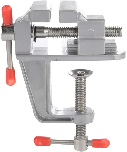 Miniatura 9 de Mini tornillo de banco de mesa, Mini abrazadera de mesa de joyero, Mini abrazadera de mesa Vice de banco pequeño, Soporte de banco de trabajo