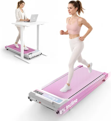 Miniatura 10 de Walking Pad Treadmill for Home and Office — Under Desk Treadmill with Remote Control, LED Display, 2.5HP Quiet Motor, Manual Incline, 300 lbs