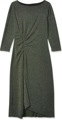 Miniatura 3 de Donna Morgan Vestido con dobladillo asimétrico de punto con purpurina para mujer