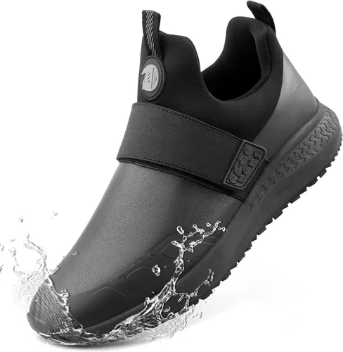 Zapatos de trabajo antideslizantes para hombre, zapatos de cocina para cocineros, restaurantes, zapatos impermeables y antideslizantes para caminar,