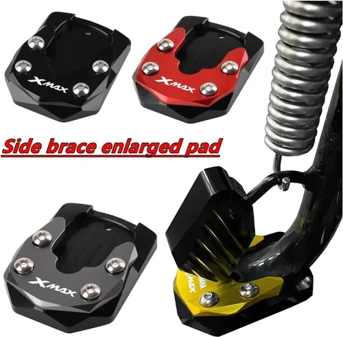 Miniatura 5 de Motorcycle Accessories Kickstand Side Stand Extension Enlarger Pad Side Bracket Compatible with Xmax X-MAX 125 250 300 400 XMAX300