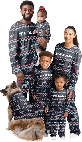 Miniatura 8 de FOCO NFL womens Nfl Team Ugly Pattern Matching Set Family Holiday Pajamas