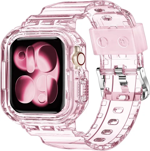 Miniatura 26 de XYF Compatible con correas cristalinas para Apple Watch de 1.929 in, 1.811 in, 1.772 in, 1.732 in, 1.654 in, 1.614 in, 1.575 in, 1.496 in, funda