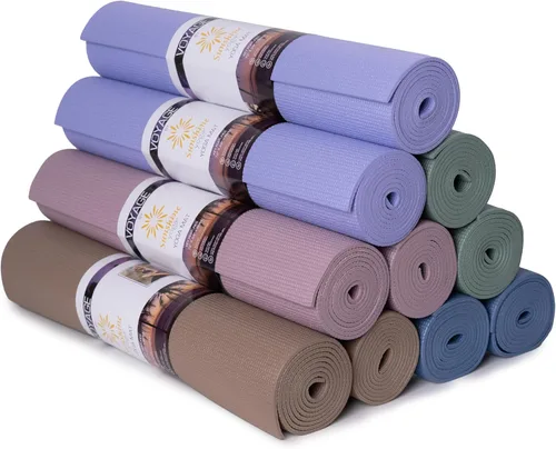 Miniatura 26 de Voyage - Tapete de yoga a granel, paquete de 10, 72 x 24 pulgadas, esterillas de yoga profesionales para estudio y gimnasio, 0.197 in de grosor