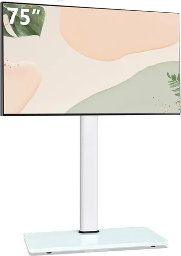 Miniatura 10 de AOKCOS Soporte giratorio de suelo para televisores de 32 a 65 pulgadas, soporte de TV pequeño de esquina ajustable de 8 niveles para sala
