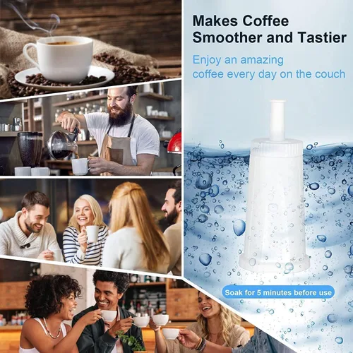 Miniatura 8 de 4 Pack Bes880 Water Filter Replacement Compatible with Brevile Sage Oracle Touch,Barista,Claro Swiss,BES878,Bes920,Bes008 Espresso Coffee