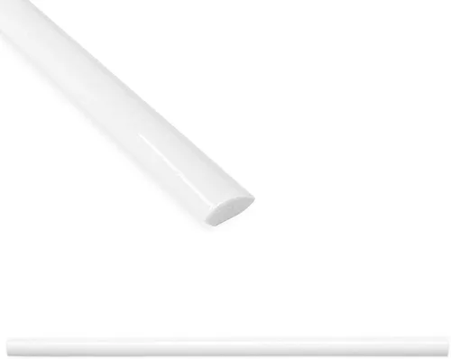 Questech Borde redondo de azulejos de 1/2 x 12 pulgadas, borde de esquina de baldosas de ducha de 1/2 x 12 pulgadas, tapa decorativa para