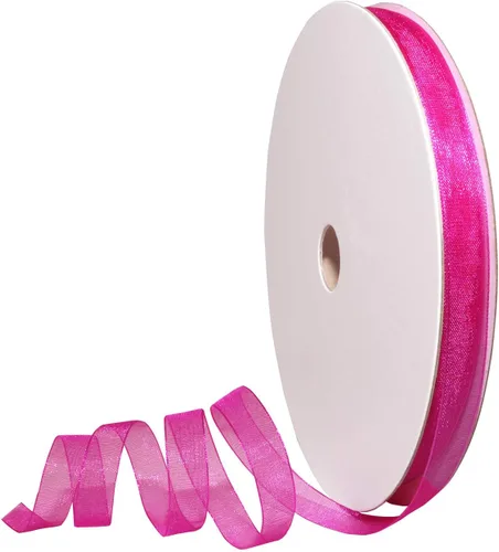 Miniatura 94 de Morex Ribbon 91803/100-609 Cinta de nailon Organdy, 5/8 pulgadas por 100 yardas, color rojo