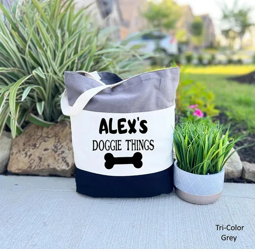Miniatura 7 de Bolso personalizado de las cosas del perrito, bolso personalizado del perro, regalos de los amantes de los perros, regalo del dueño del perrito