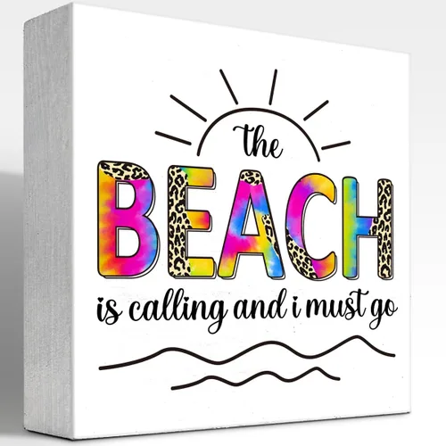 Miniatura 12 de Better Together - Cartel de madera de verano para el hogar, dormitorio, oficina, granja, estantería, decoración de escritorio de pared