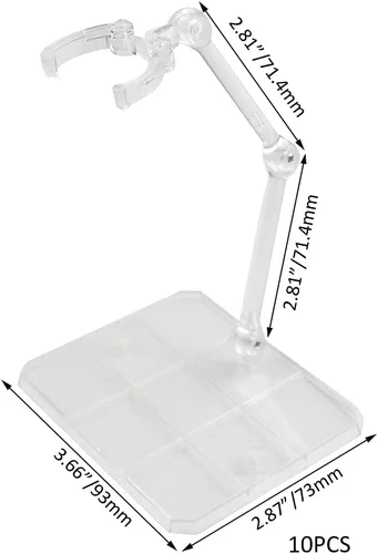 Miniatura 5 de Kit de soporte de figura de acción de 10 piezas, soporte de base de acción flexible para figuras de acción Gundam, kits de modelos de bricolaje