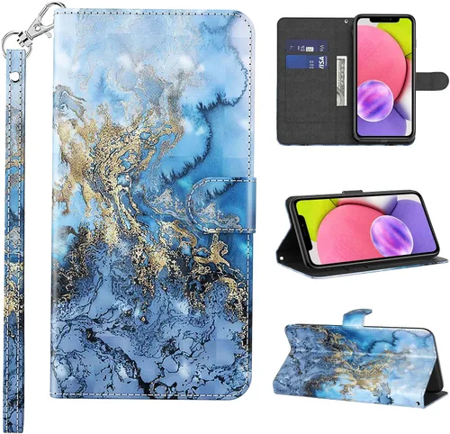 Miniatura 21 de Funda para Samsung Galaxy S22, cartera Flip Folio lindo 3D pintado de dibujos animados PU Funda de cuero PU para niñas mujeres ranuras para tarjetas