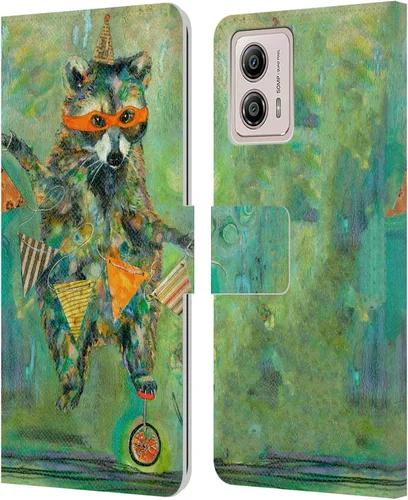 Miniatura 10 de Head Case Designs Officially Licensed Wyanne Blue Watercolour Bear Animals 2 Leather Book Wallet Case Cover Compatible with Motorola Moto G53 5G