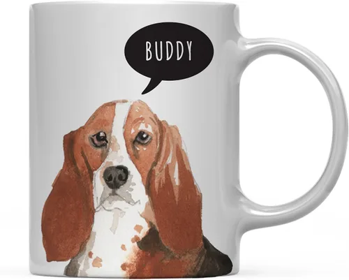 Miniatura 78 de Andaz Press Taza de café personalizada de 11 onzas para perro, Shih Tzu Shorter Haired Up Close, paquete de 1 Shih Tzu pelo más corto personalizado