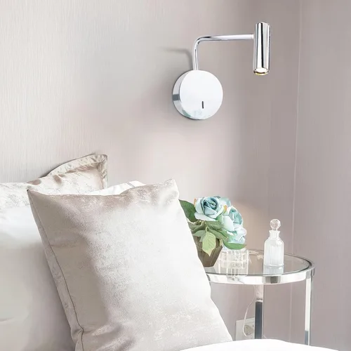 Miniatura 7 de ZEROUNO Lámpara Montada en Pared, Aplique de Pared LED Cableado con Interruptor de Encendido/Apagado Moderno de 3000K con Brazo Oscilante