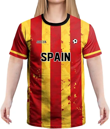 Casmyd Camiseta de fútbol de la Copa del Mundo 2022 para mujeres y hombres camisetas de fútbol gráficas de manga corta para fanáticos del fútbol