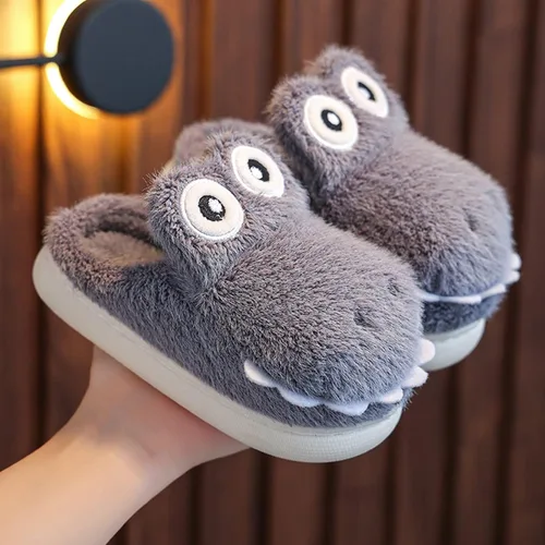 Miniatura 3 de Size 9 Girls Slippers Girls Boys Home Slippers Warm House Slippers for Toddler Lined Dolphin Girl Sandals