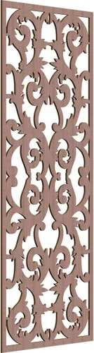 Miniatura 47 de Meadville Paneles decorativos de pared de madera con calado, 9 3/8 pulgadas de ancho x 24 3/8 pulgadas de alto x 1/4 de alto, aliso