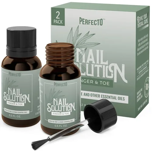 Perfecto Tratamiento de uñas de los pies con aceite de árbol de té, tratamiento de uñas de manos y pies, extra fuerte, reparación de uñas,