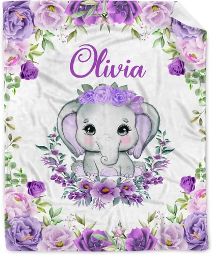 Miniatura 39 de Manta personalizada de franela de vellón de mariposa para bebé, manta de regalo personalizada con nombre, manta ligera y suave, bonita manta