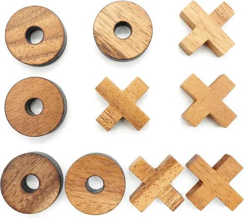 Miniatura 12 de BSIRI Juegos de mesa extra grandes de Tic Tac Toe, ideales para juegos infantiles, juegos familiares y noches de juegos para adultos, decoración